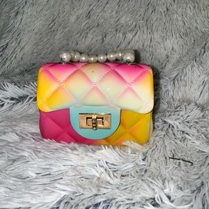 Kids silicone, colorful purse